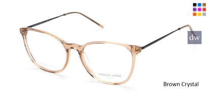 Brown Crystal William Morris Charles Stone NY CSNY30072 Eyeglasses