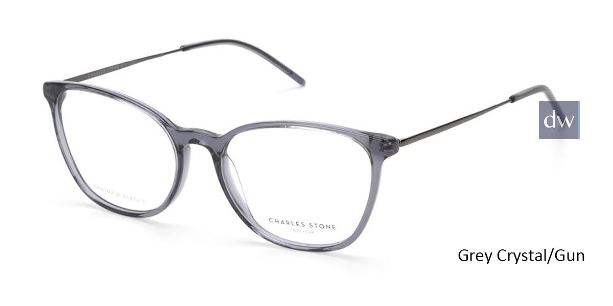Grey Crystal/Gun William Morris Charles Stone NY CSNY30072 Eyeglasses