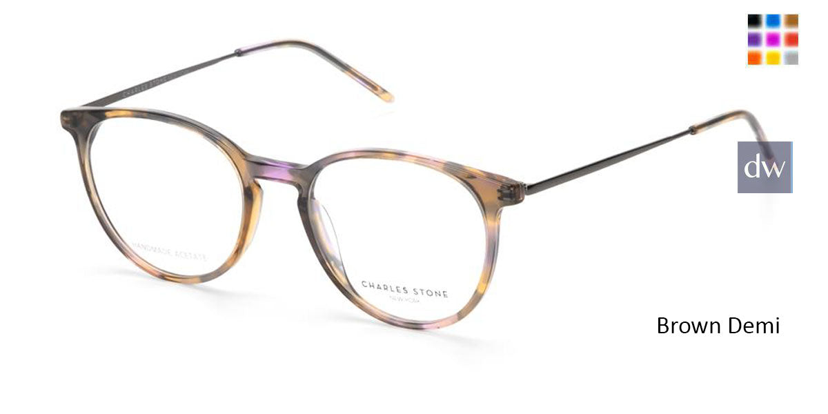 Brown Demi William Morris Charles Stone NY CSNY30073 Eyeglasses