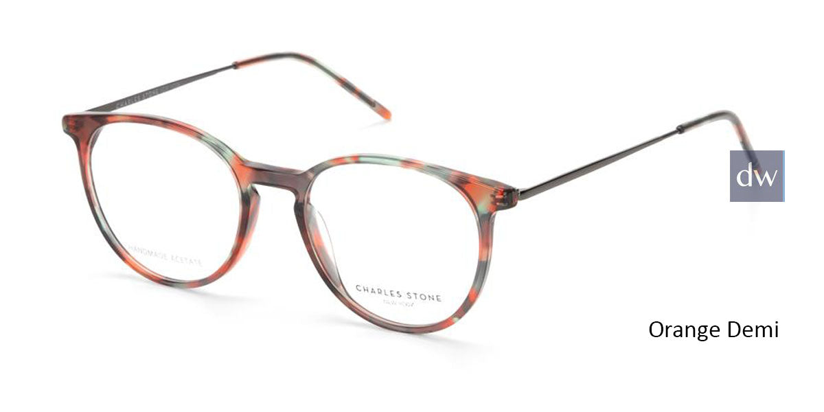Orange Demi William Morris Charles Stone NY CSNY30073 Eyeglasses