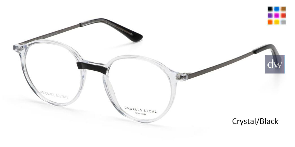 Crystal/Black William Morris Charles Stone NY CSNY30074 Eyeglasses