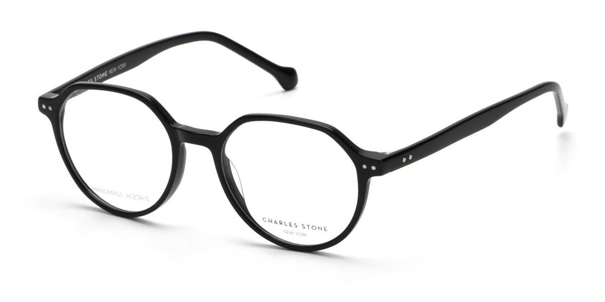 Black William Morris Charles Stone NY CSNY30075 Eyeglasses - Teenager