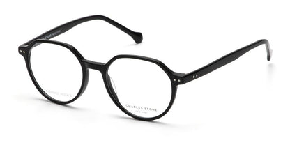 Black William Morris Charles Stone NY CSNY30075 Eyeglasses - Teenager