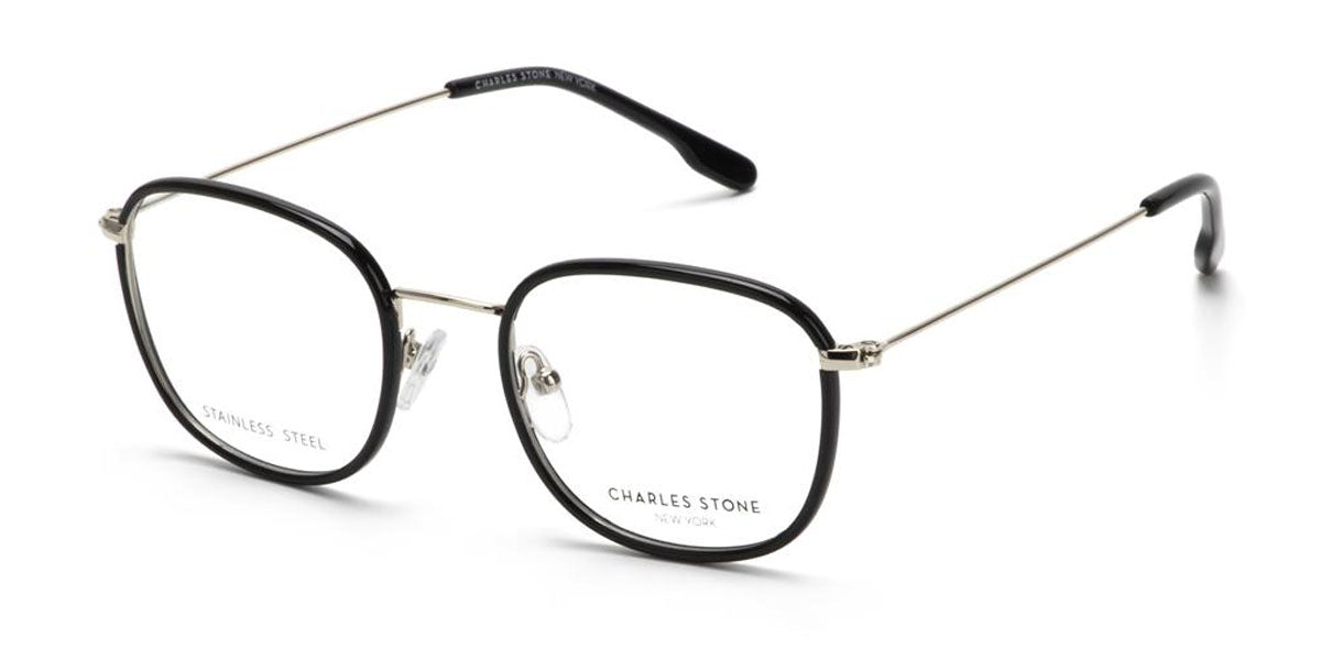 Black William Morris Charles Stone NY CSNY30076 Eyeglasses - Teenager