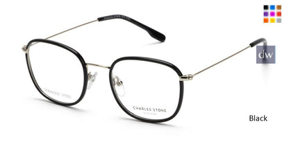 Black William Morris Charles Stone NY CSNY30076 Eyeglasses - Teenager