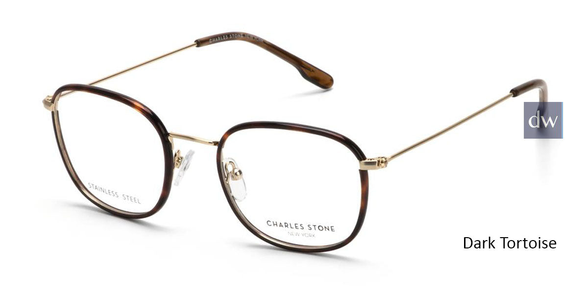 Dark Tortoise William Morris Charles Stone NY CSNY30076 Eyeglasses - Teenager