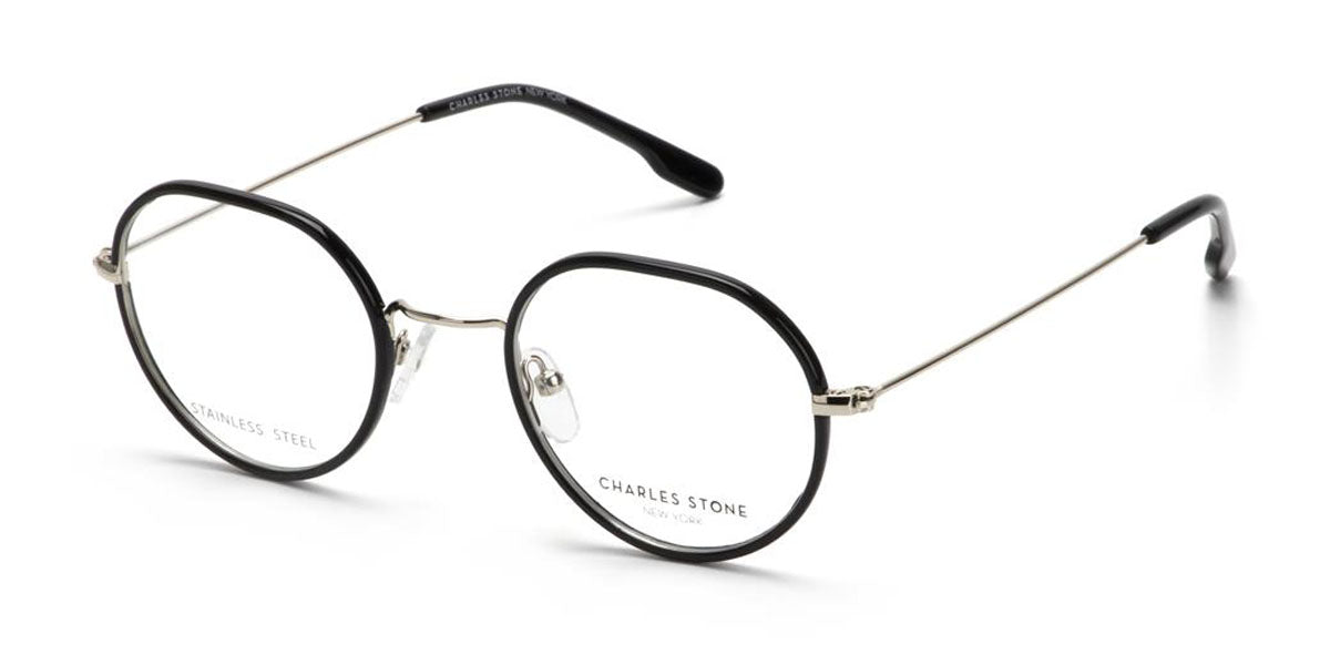Black William Morris Charles Stone NY CSNY30077 Eyeglasses - Teenager