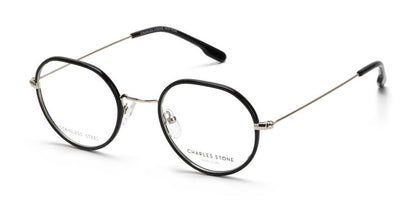 Black William Morris Charles Stone NY CSNY30077 Eyeglasses - Teenager