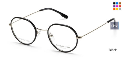 Black William Morris Charles Stone NY CSNY30077 Eyeglasses - Teenager