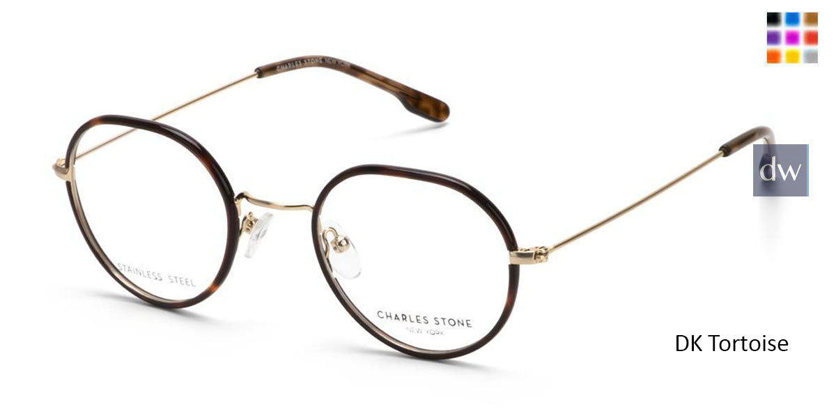 DK Tortoise William Morris Charles Stone NY CSNY30077 Eyeglasses - Teenager