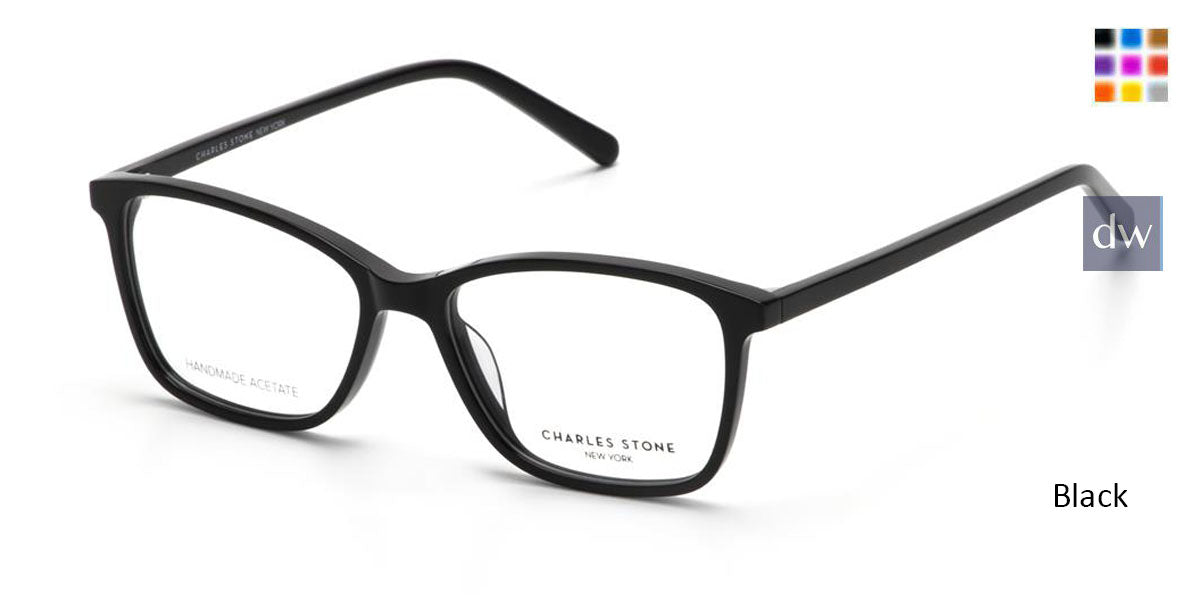 Black William Morris Charles Stone NY CSNY30078 Eyeglasses - Teenager