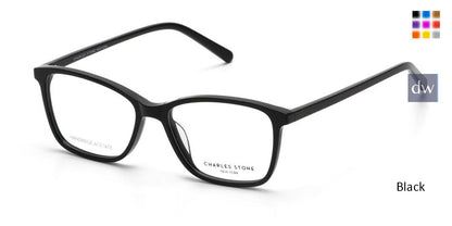 Black William Morris Charles Stone NY CSNY30078 Eyeglasses - Teenager