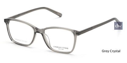 Grey Crystal William Morris Charles Stone NY CSNY30078 Eyeglasses - Teenager