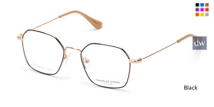 Black William Morris Charles Stone NY CSNY30080 Eyeglasses - Teenager