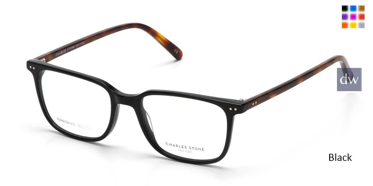 Black William Morris Charles Stone NY CSNY30081 Eyeglasses