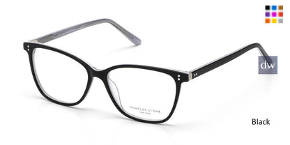 Black William Morris Charles Stone NY CSNY30083 Eyeglasses