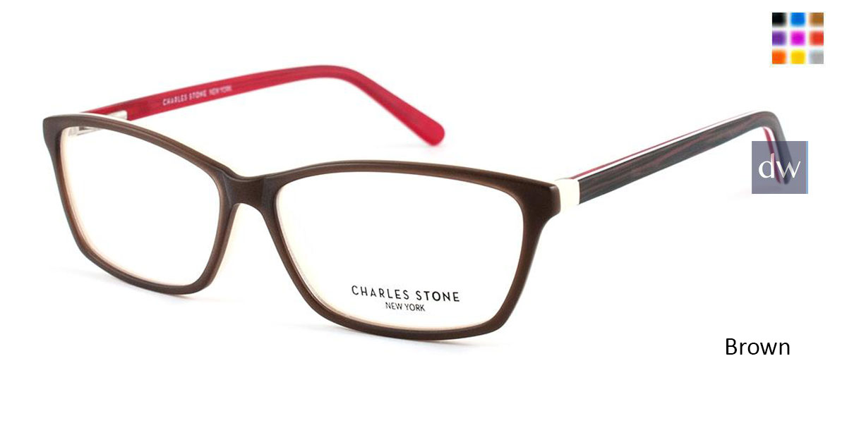 Brown William Morris Charles Stone NY CSNY301 Eyeglasses
