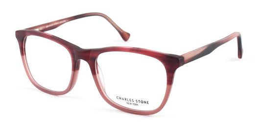 Burgundy William Morris Charles Stone NY CSNY303 Eyeglasses