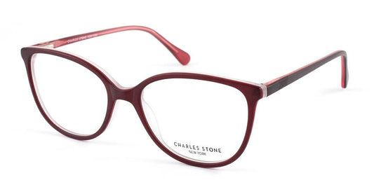 Burgundy William Morris Charles Stone NY CSNY304 Eyeglasses