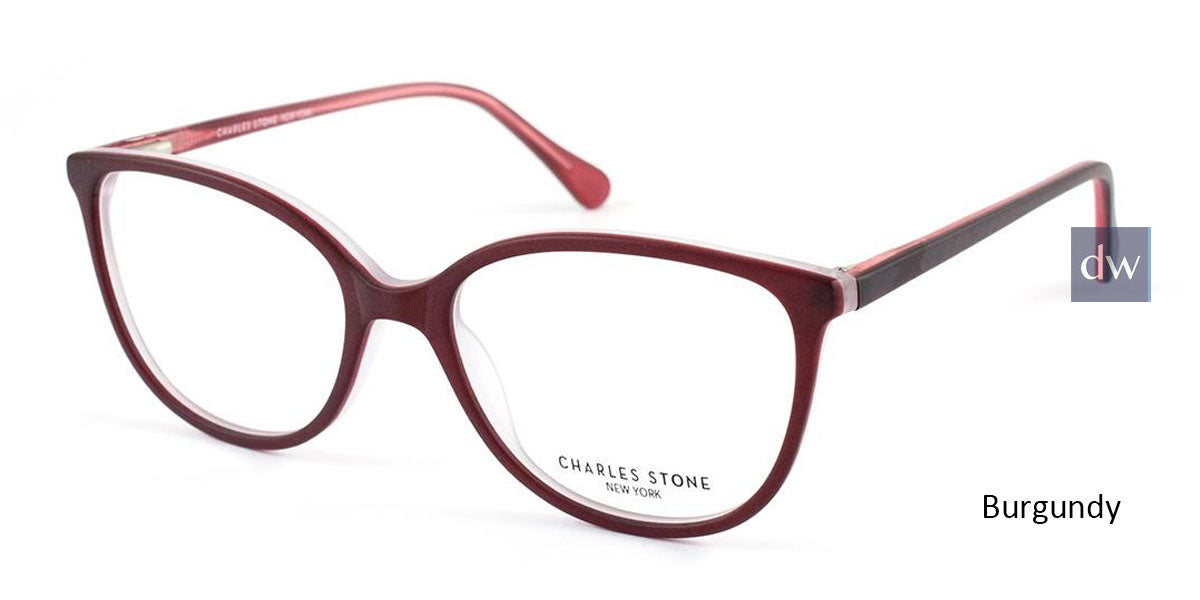 Burgundy William Morris Charles Stone NY CSNY304 Eyeglasses