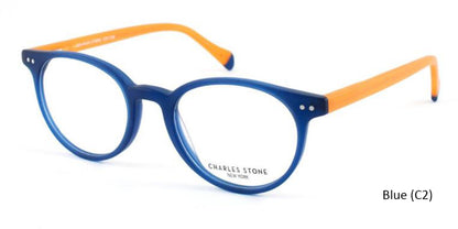 Blue (C2) William Morris Charles Stone NY CSNY306 Eyeglasses - Teenager