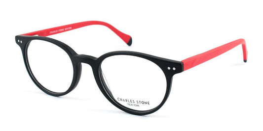 Black (C3) William Morris Charles Stone NY CSNY306 Eyeglasses - Teenager
