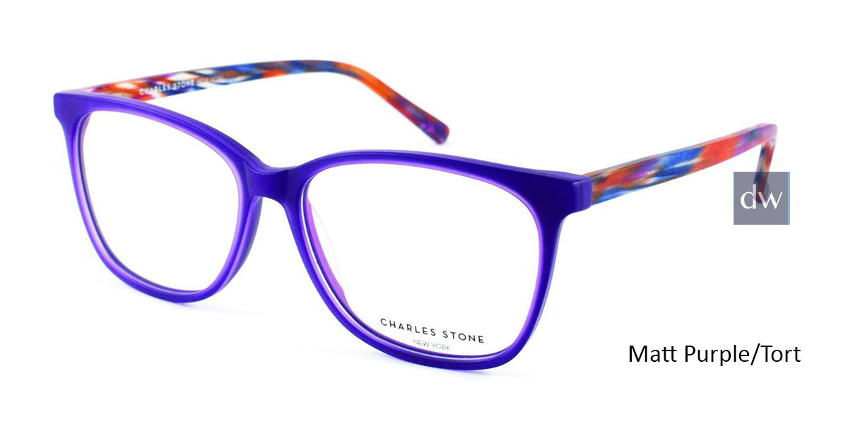Matt Purple/Tort William Morris Charles Stone NY CSNY312 Eyeglasses