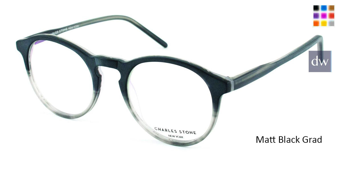 Matt Black Grad William Morris Charles Stone NY CSNY314 Eyeglasses - Teenager