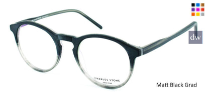 Matt Black Grad William Morris Charles Stone NY CSNY314 Eyeglasses - Teenager