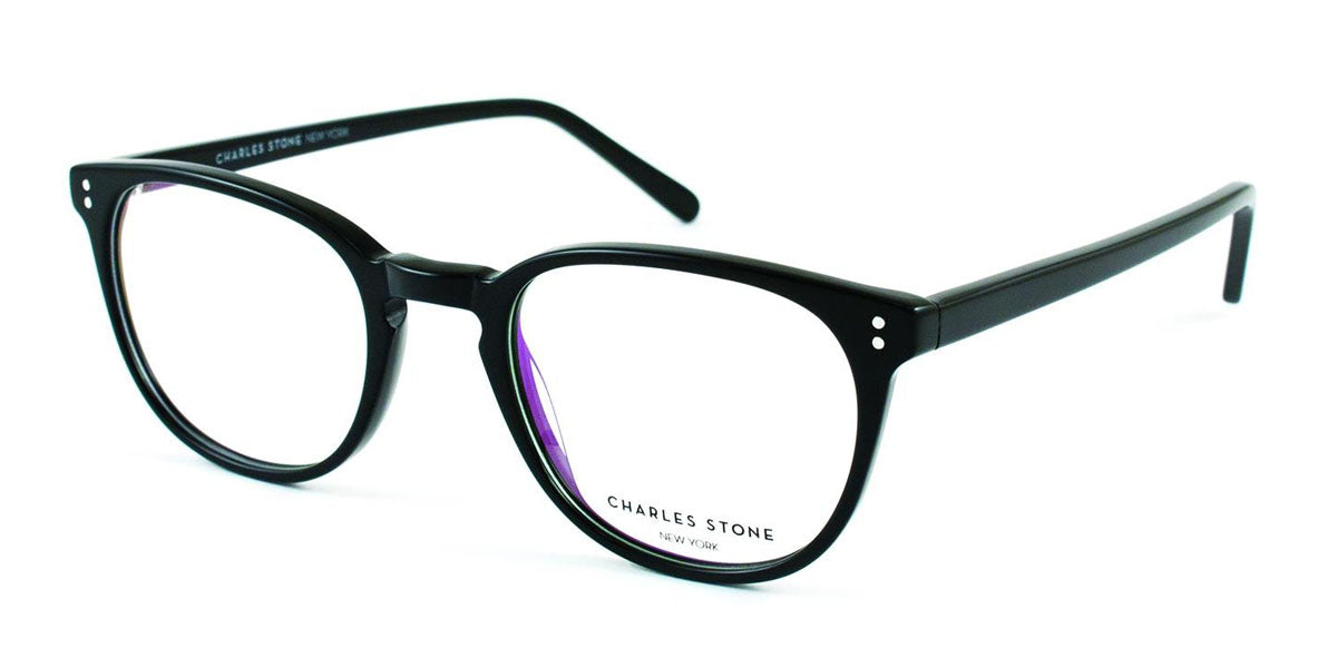 Black William Morris Charles Stone NY CSNY315 Eyeglasses - Teenager