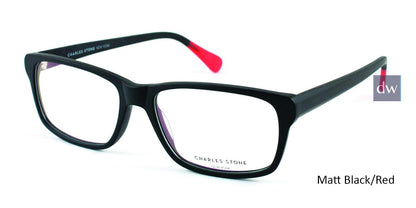 Matt Black/Red William Morris Charles Stone NY CSNY318 Eyeglasses