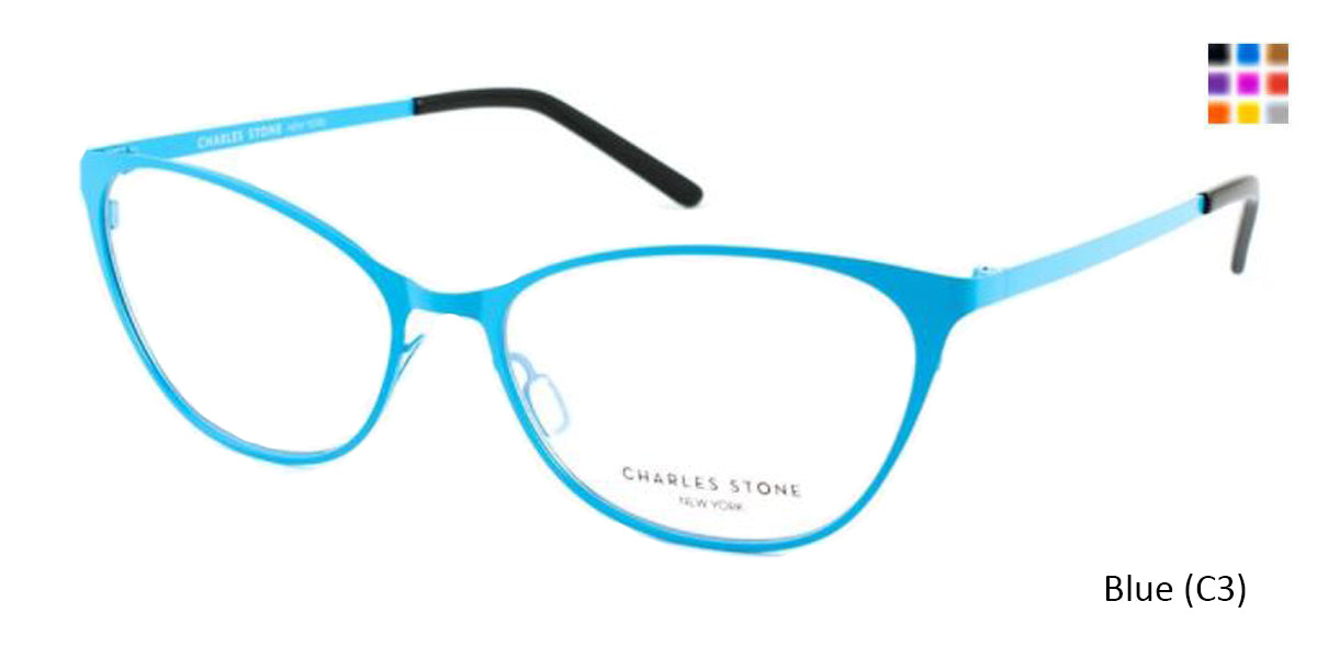 Blue (C3) William Morris Charles Stone NY CSNY401 Eyeglasses