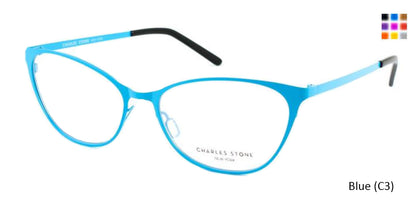 Blue (C3) William Morris Charles Stone NY CSNY401 Eyeglasses