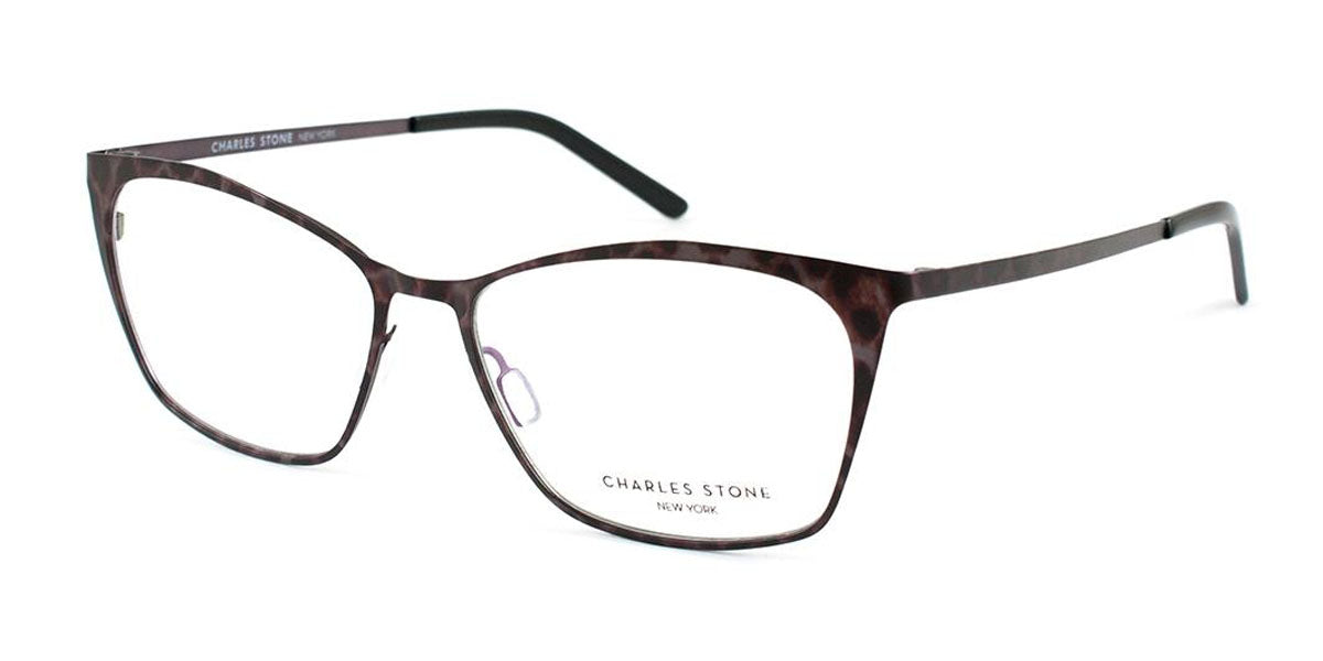 Taupe Leopard William Morris Charles Stone NY CSNY402 Eyeglasses