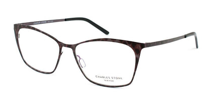 Taupe Leopard William Morris Charles Stone NY CSNY402 Eyeglasses