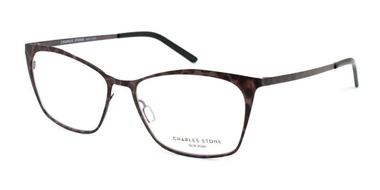 Taupe Leopard William Morris Charles Stone NY CSNY402 Eyeglasses