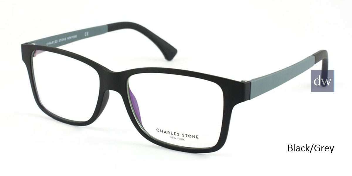 Black/Grey William Morris Charles Stone NY CSNY48 Eyeglasses