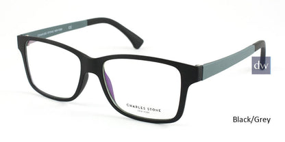 Black/Grey William Morris Charles Stone NY CSNY48 Eyeglasses