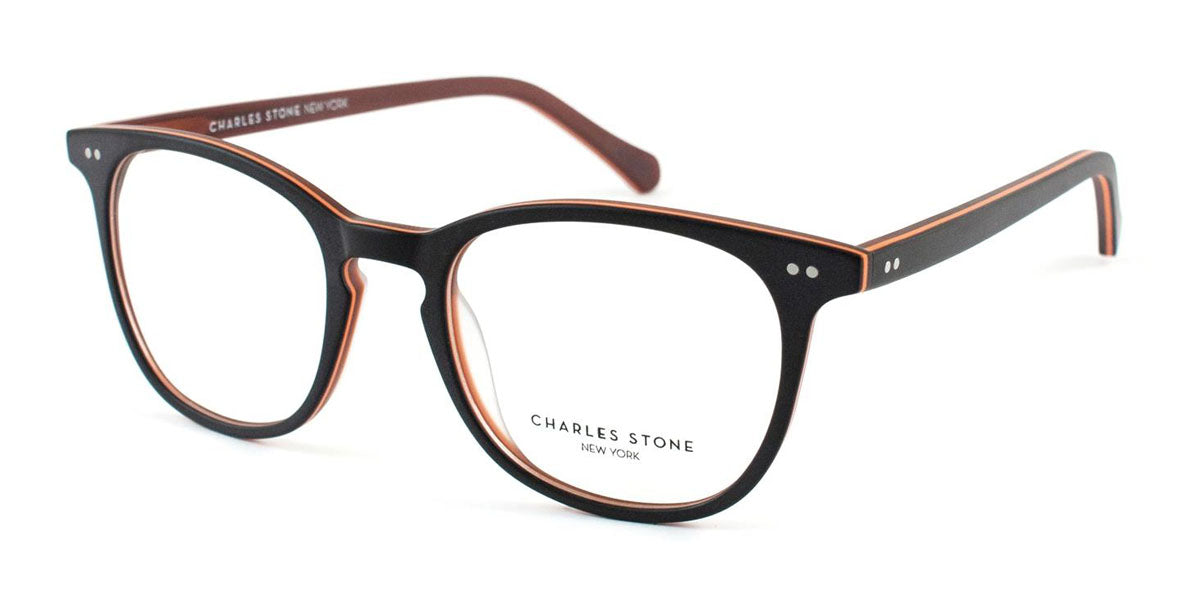 Brown/Orange William Morris Charles Stone NY CSNY550 Eyeglasses - Teenager