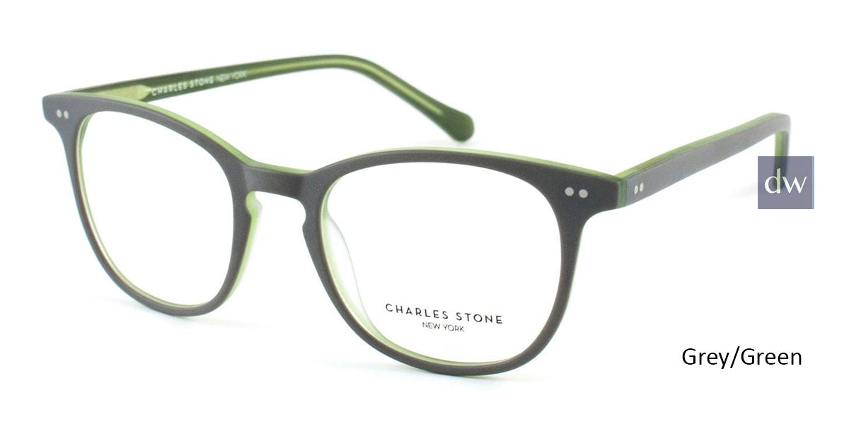 Grey/Green William Morris Charles Stone NY CSNY550 Eyeglasses - Teenager