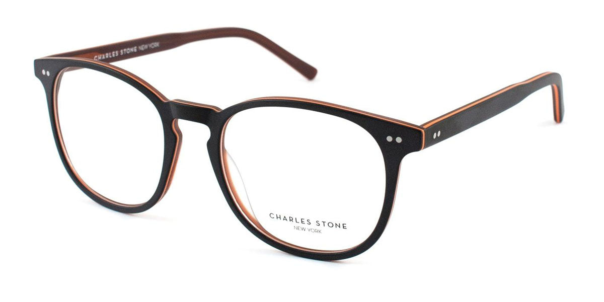 Brown/Orange William Morris Charles Stone NY CSNY552 Eyeglasses