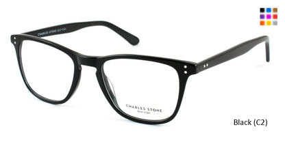 Black (C2) William Morris Charles Stone NY CSNY590 Eyeglasses
