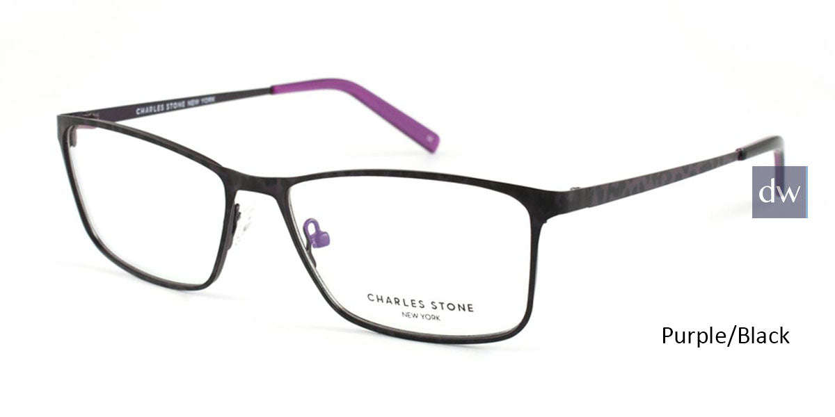Purple/Black William Morris Charles Stone NY CSNY81 Eyeglasses