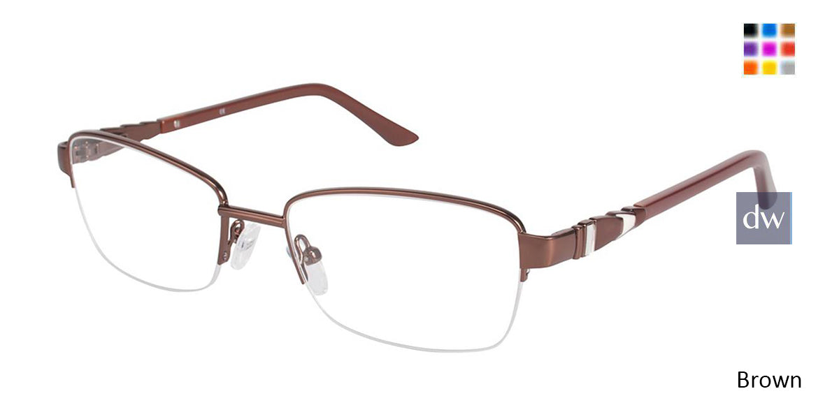 Brown (c01) C By L'Amy 522 Eyeglasses.