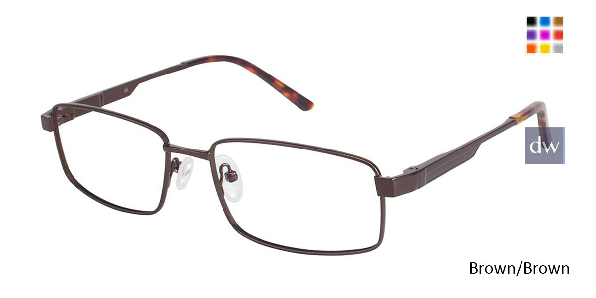 Brown/Brown (c01) C By L'Amy 617 Eyeglasses.