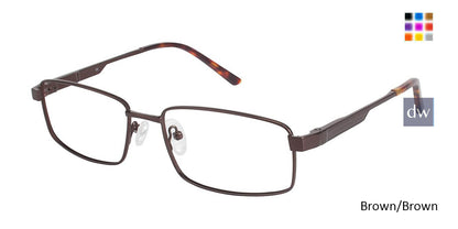Brown/Brown (c01) C By L'Amy 617 Eyeglasses.