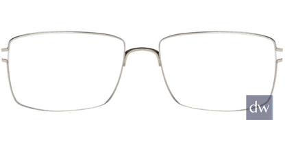 Shiny Silver Capri BIGGU B774 Eyeglasses.