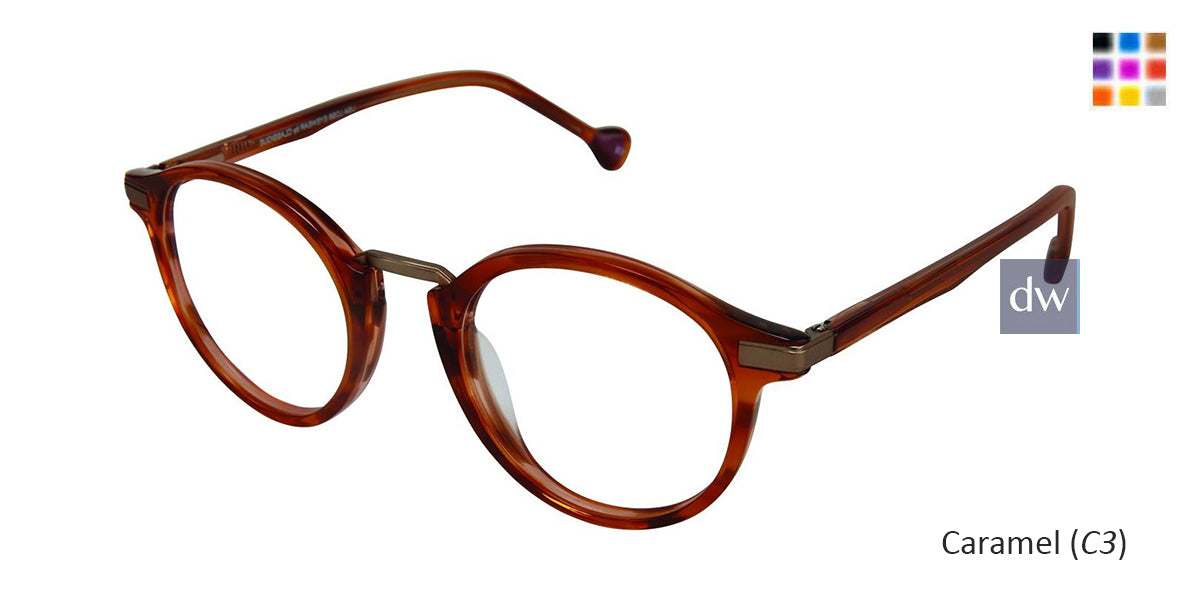 Caramel (C3) Lisa Loeb FOREVER Eyeglasses.