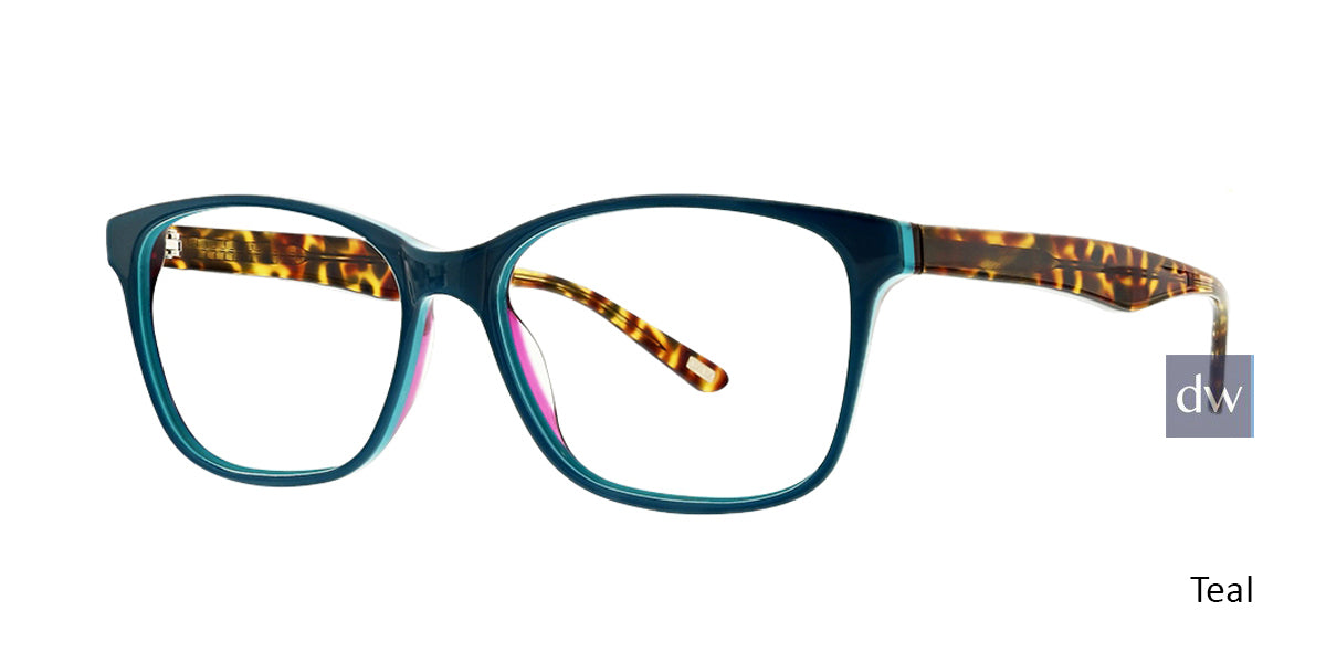 Teal Xoxo Carmel Eyeglasses.