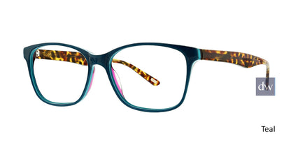Teal Xoxo Carmel Eyeglasses.